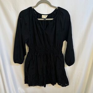 Universal Thread Black Eyelet Dress